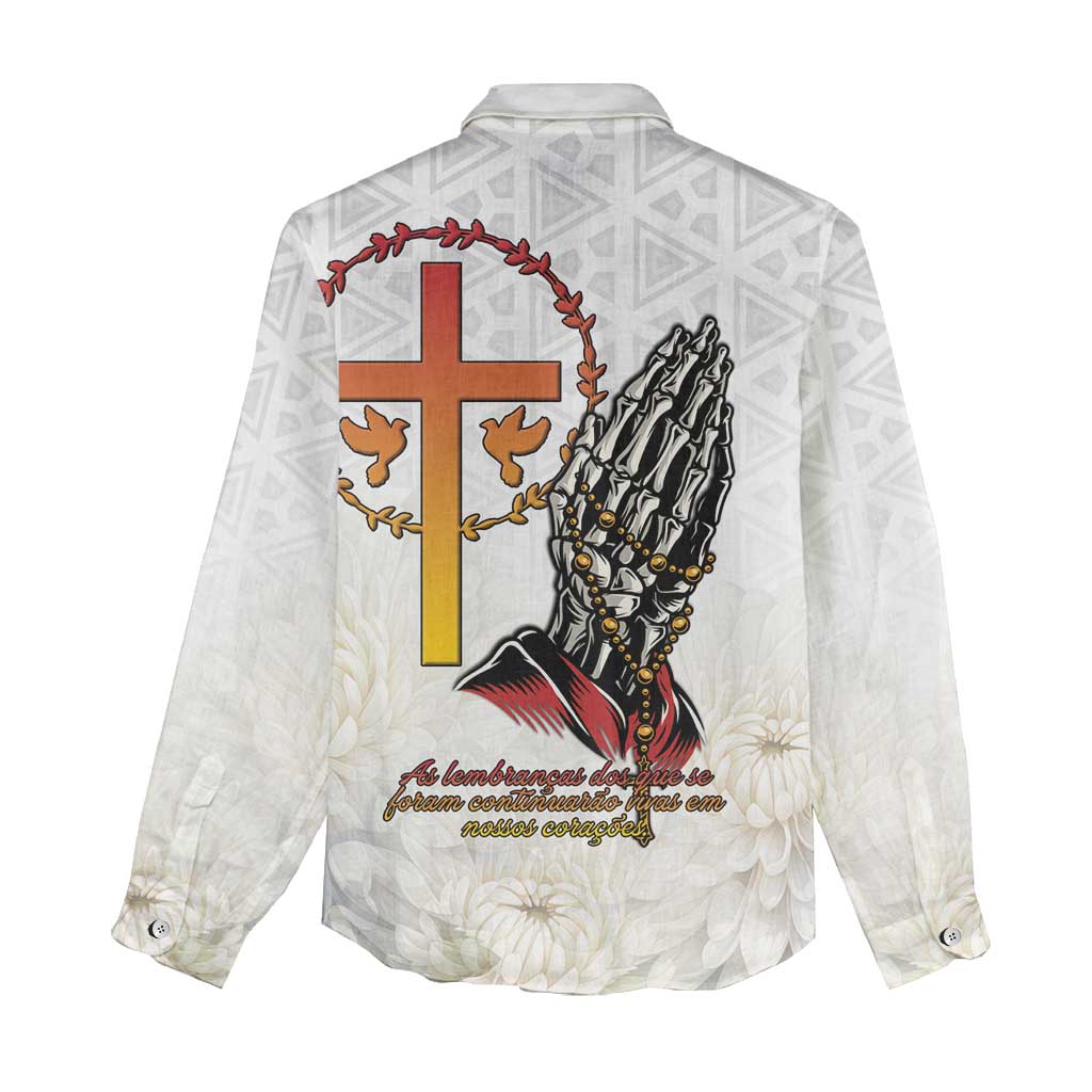 Gone but Never Forgotten Women Casual Shirt Angola All Souls Day - African Pride