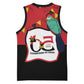 Happy Angola Independence Day Basketball Jersey With Red-crested Turaco - African Pride