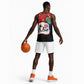 Happy Angola Independence Day Basketball Jersey With Red-crested Turaco - African Pride