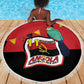 Happy Angola Independence Day Beach Blanket With Red-crested Turaco - African Pride