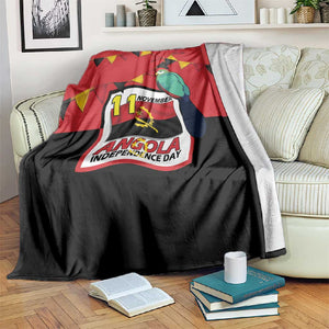 Happy Angola Independence Day Blanket With Red-crested Turaco - African Pride
