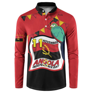 Happy Angola Button Sweatshirt 50 Years of Independence