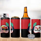 Happy Angola Independence Day 4 in 1 Can Cooler Tumbler With Red-crested Turaco - African Pride