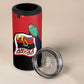 Happy Angola Independence Day 4 in 1 Can Cooler Tumbler With Red-crested Turaco - African Pride