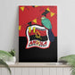 Happy Angola Independence Day Canvas Wall Art With Red-crested Turaco - African Pride