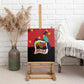 Happy Angola Independence Day Canvas Wall Art With Red-crested Turaco - African Pride