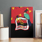 Happy Angola Independence Day Canvas Wall Art With Red-crested Turaco - African Pride