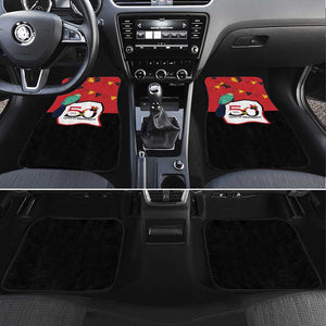 Happy Angola Independence Day Car Mats With Red-crested Turaco - African Pride