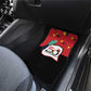 Happy Angola Independence Day Car Mats With Red-crested Turaco - African Pride