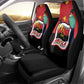 Happy Angola Independence Day Car Seat Cover With Red-crested Turaco - African Pride