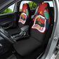 Happy Angola Independence Day Car Seat Cover With Red-crested Turaco - African Pride