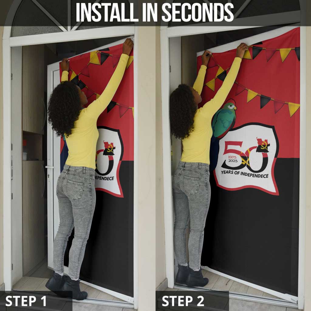 Happy Angola Door Cover 50 Years of Independence