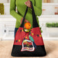 Happy Angola Independence Day Grocery Bag With Red-crested Turaco - African Pride