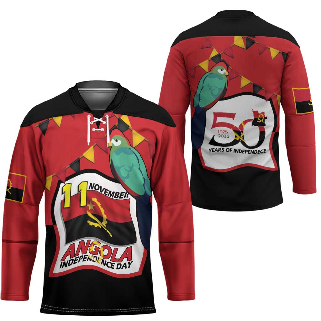 Happy Angola Hockey Jersey 50 Years of Independence