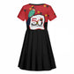 Happy Angola Independence Day Kid Short Sleeve Dress With Red-crested Turaco - African Pride