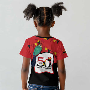 Happy Angola Independence Day Kid T shirt With Red-crested Turaco - African Pride