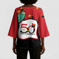 Happy Angola Kimono Sleeve Blouse 50 Years of Independence