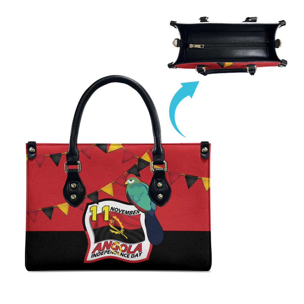 Happy Angola Leather Bag 50 Years of Independence