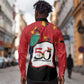 Happy Angola Independence Day Long Sleeve Button Shirt With Red-crested Turaco - African Pride