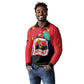 Happy Angola Independence Day Long Sleeve Polo Shirt With Red-crested Turaco - African Pride
