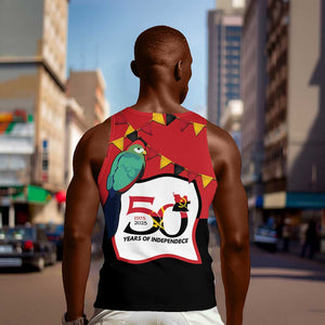 Happy Angola Independence Day Men Tank Top With Red-crested Turaco - African Pride