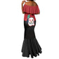 Happy Angola Independence Day Mermaid Dress With Red-crested Turaco - African Pride