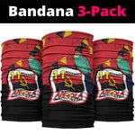 Happy Angola Independence Day Neck Gaiter With Red-crested Turaco - African Pride