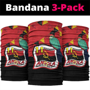 Happy Angola Independence Day Neck Gaiter With Red-crested Turaco - African Pride