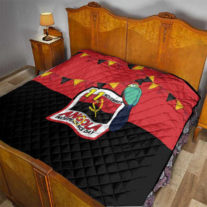 Happy Angola Independence Day Quilt With Red-crested Turaco - African Pride