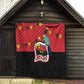 Happy Angola Independence Day Quilt With Red-crested Turaco - African Pride