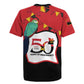 Happy Angola Independence Day Rugby Jersey With Red-crested Turaco - African Pride
