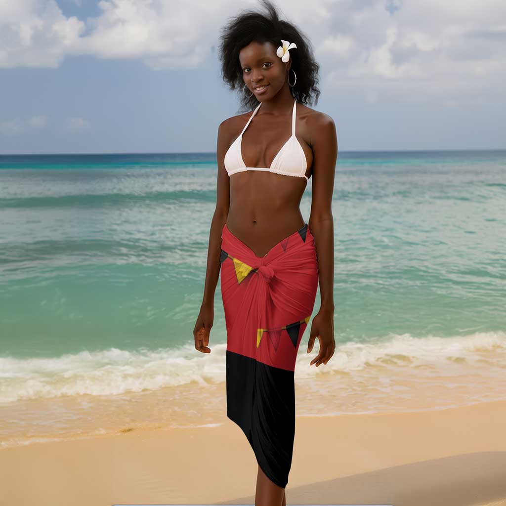 Happy Angola Independence Day Sarong With Red-crested Turaco - African Pride