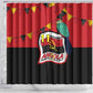 Happy Angola Independence Day Shower Curtain With Red-crested Turaco - African Pride