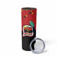 Happy Angola Independence Day Skinny Tumbler With Red-crested Turaco - African Pride