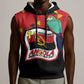 Happy Angola Independence Day Sleeveless Hoodie With Red-crested Turaco - African Pride