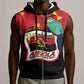 Happy Angola Independence Day Sleeveless Zip Hoodie With Red-crested Turaco - African Pride