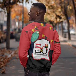 Happy Angola Independence Day Sweatshirt With Red-crested Turaco - African Pride