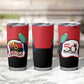 Happy Angola Independence Day Tumbler Cup With Red-crested Turaco - African Pride