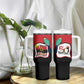 Happy Angola Independence Day Tumbler With Handle With Red-crested Turaco - African Pride