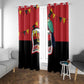 Happy Angola Independence Day Window Curtain With Red-crested Turaco - African Pride