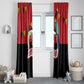 Happy Angola Independence Day Window Curtain With Red-crested Turaco - African Pride