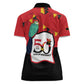 Happy Angola Independence Day Women Polo Shirt With Red-crested Turaco - African Pride
