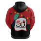 Happy Angola Independence Day Zip Hoodie With Red-crested Turaco - African Pride