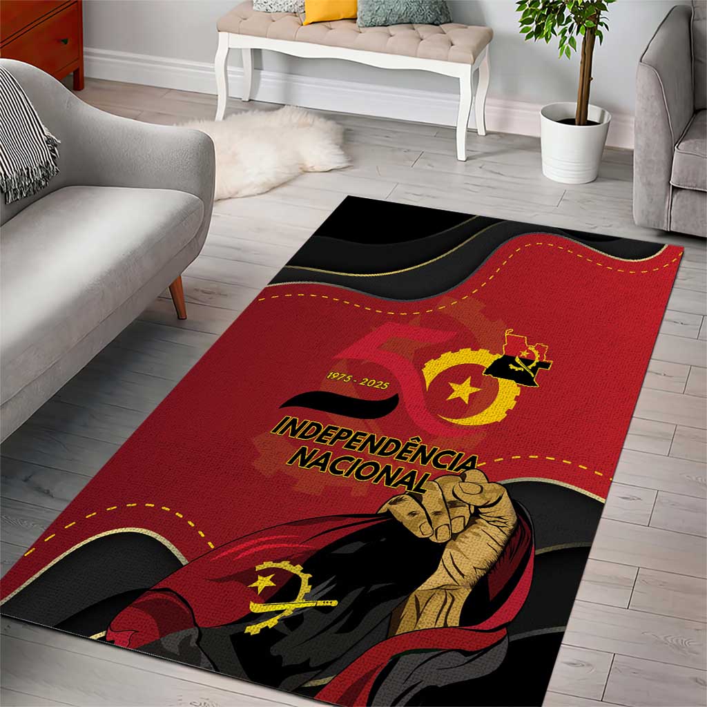 Dia da Independencia de Angola Area Rug Virtus Unita Fortior - African Pride