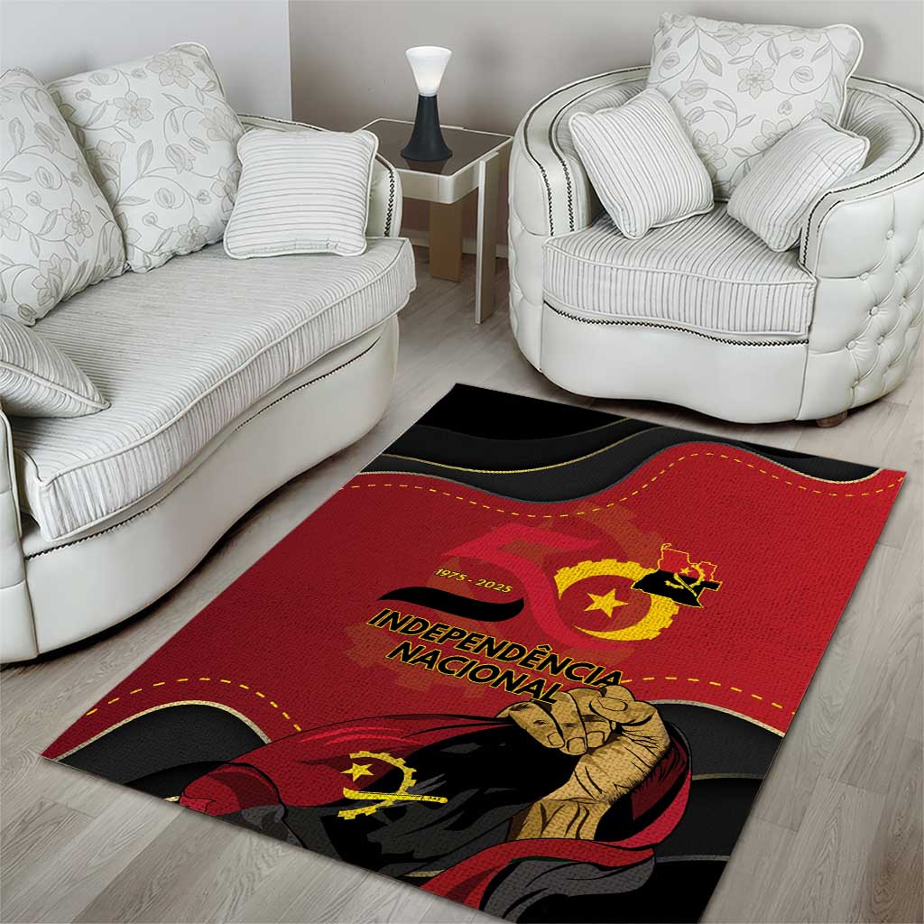 Dia da Independencia de Angola Area Rug Virtus Unita Fortior - African Pride
