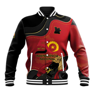 Personalized Dia da Independencia de Angola Baseball Jacket Virtus Unita Fortior - African Pride