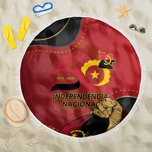 Dia da Independencia de Angola Beach Blanket Virtus Unita Fortior - African Pride