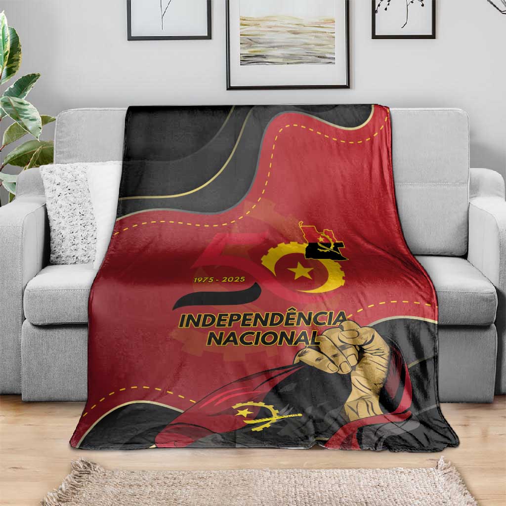 Dia da Independencia de Angola Blanket Virtus Unita Fortior - African Pride