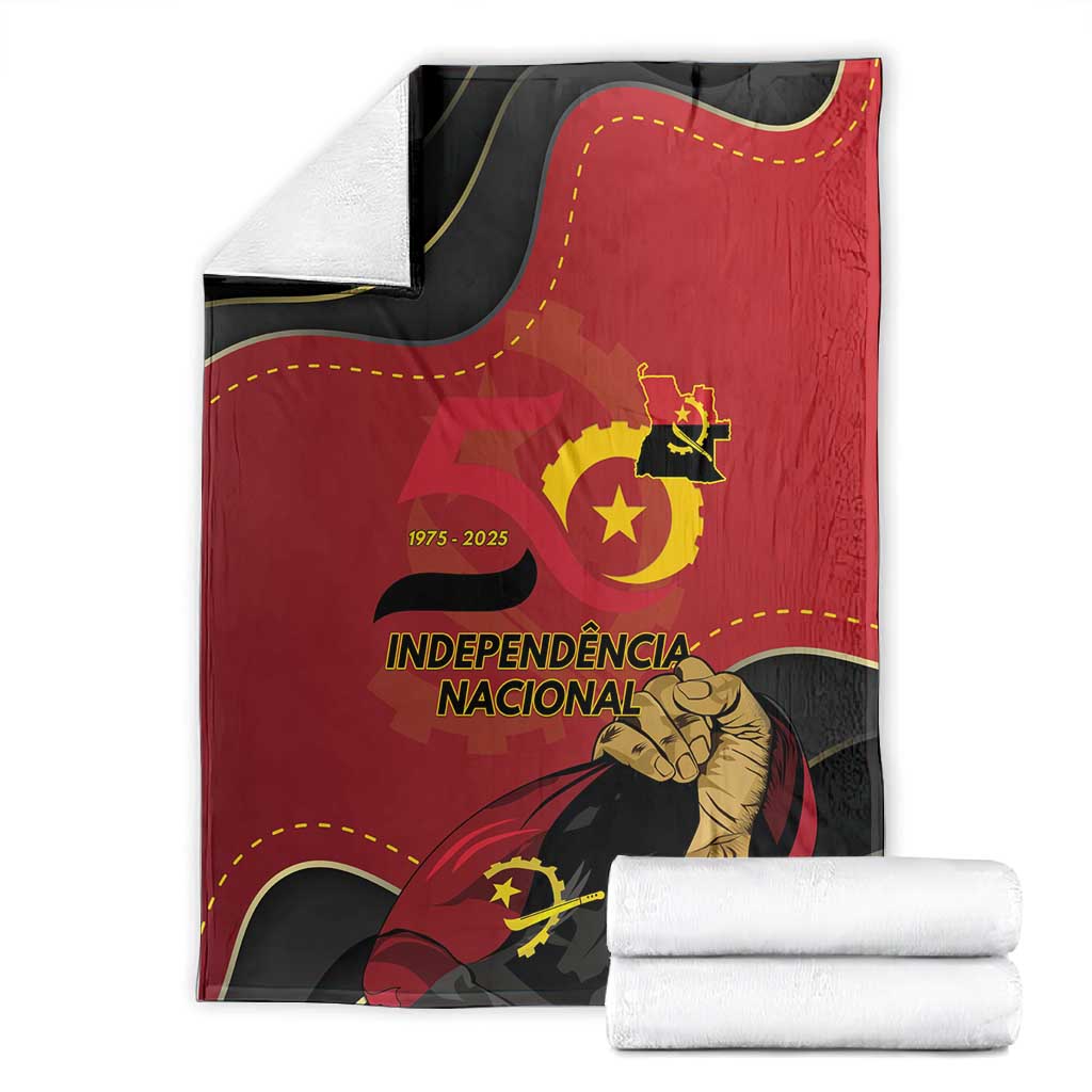 Dia da Independencia de Angola Blanket Virtus Unita Fortior - African Pride