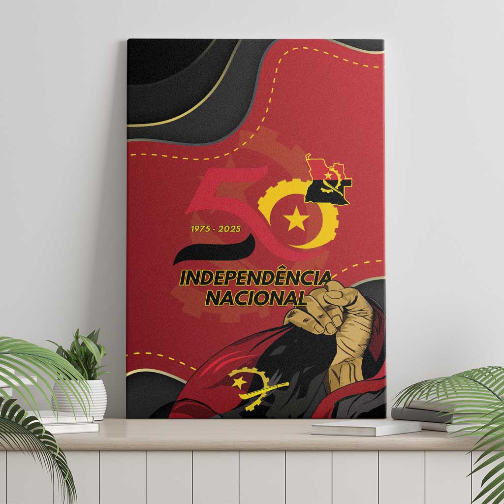 Dia da Independencia de Angola Canvas Wall Art Virtus Unita Fortior - African Pride